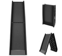 Folding Pet Car Ramp for Large Dogs, Extra Long Dog Ramp for Car with Non-Slip Rug Surface, Lightweight & Portable Pet Ramp Stairs Dog Steps for Car SUV Truck Bed Sofa, Indoor and Outdoor (Black)