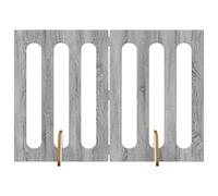 Folding Pet Fence 2 Pcs Grey Sonoma 100.5 x 38 x 70 cm | Engineered wood,indoor use,180° rotating hinges,no-drill setup,wipe-clean surface,hallway and living room