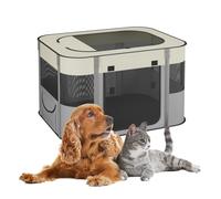 Folding Pet Playpen Puppy Run Foldable Dog Pen Cat Crate Indoor Outdoor Fabric