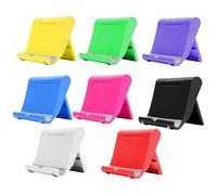 Folding Phone Stand For 4.12in Tablet 4-7in Smartphone 8 Pack Angle Adjustable Mobile Phone Desk Holder 9.7x7.6cm Portable Pocket Desktop Cradle For Playing Games Live Streaming Videos Reading