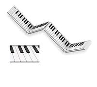 Folding Piano,Portable Digital 88 Key Piano Keyboard with Rechargeable Battery and MIDI Over USB - 128 Sounds Through Stereo Speakers - with Electronic Sustain Pedal Storage Bag