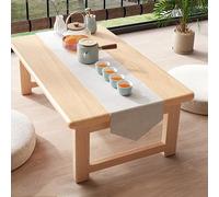 Folding Pinewood Table Fully Assembled Thickened Smooth Surface Sturdy Crossbars & Legs Compact & Portable Design (80x40x25cm) - Perfect for Home & Outdoor Use
