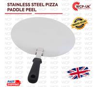 Folding Pizza Peel Spatula Long Handle Cake Lifter Turning Paddle Non-Stick
