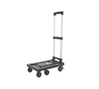 Folding Platform Cart with Wheels Portable Trolley for Cargo Luggage Dolly Small Utility Cart Compact Hand Truck for Home and Outdoor Use