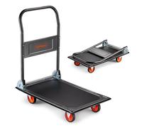 Folding Platform Trolley, Heavy Duty Hand Sack Truck On Wheels 150kg - VonHaus