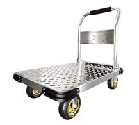 Folding Platform Trolley, Push Cart Dolly Capacity 1000kg, Foldable Platform Trolley, Transport Trolley Handcart Steel Durable, Movable (90cm)