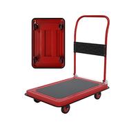 Folding Platform Truck Heavy-Duty Hand Cart Portable Moving Dolly with Anti-Slip Coating & Rubber Edge Protection 90x60x95cm Ideal for Home & Warehouse Use