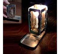 Folding Pocket Candle Lantern,Pocket Candle Lantern,Medieval Vintage Small Pocket Lantern, Portable Folding Pocket Candle Lantern, Mini Decorative Candle Lantern for Camping Hiking Travel