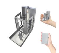 Folding Pocket Candle Lantern, Portable Outdoor Candle Lamp Holders for Camping, Decorative Candles Lanterns Hiking Travel