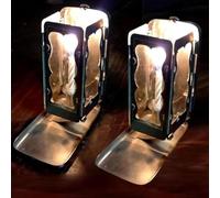 Folding Pocket Candle Lantern,Vintage Small Pocket Candle Lantern,Camping Candle Lantern,Lantern Candle Holder Storage Box,Portable Candle Lamp for Camping Hiking Travel