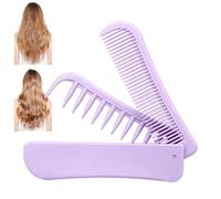 Folding Pocket Comb - Portable Hairdressing Tool for Parting and Hair Styling - Fine Tooth Comb for Travel Vacation Hair Salon Apartment Hotel Residence Sleeps