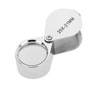 Folding Pocket Magnifier, 20X Portable Folding Pocket Loupe for Jewelry Checking Reading(20X)