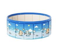 Folding Pool | Outdoor Water Play Games with Drain Pipe,Non-Skid Dog Pool,for Summer Patio Beach Lake Park Home Garden Vacation