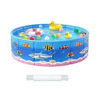 Folding Pool | Round Marine Theme Pool with Hard Shell, Folding Pool without Inflation with Fun Designs | for Children Girls Small Dogs Yard Garden Terrace Lawn