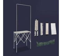 Folding Pop Up Food Display Stand, Metal Frame for Farmers Market, Festivals and Ice Cream Booths, Large Size for Business Promotion