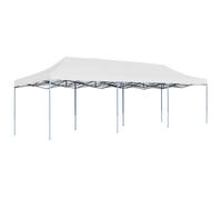 Folding Pop-up Party Tent 3x9m White Gazebo Canopy Marquee Sunshade vidaXL