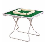 Folding Portable 4-Player Game Table with Cup Holders and Trays for Camping, Travel, and Indoor Entertainment