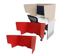 Folding Portable Desk Privacy Panels - 2 Pieces Acoustic Freestanding Dividers for Home Office Workstation Separation Noise Reduction and Enhanced Focus