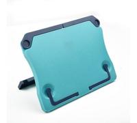 Folding Portable Desktop Sheet Music Stand Holder Table Top | Cook Book Stand Adjustable Angle ABS Material Lightweight For Desk Home Office School White Blue Yellow Red(Blue)