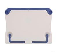 Folding Portable Desktop Sheet Music Stand Holder Table Top | Cook Book Stand Adjustable Angle ABS Material Lightweight For Desk Home Office School White Blue Yellow Red(White)
