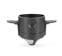 Folding Portable Hand Brewed Coffee Filter, Coffee Dripper Cone, for Drip Coffee and Tea with Stainless Steel Holder, No Filter Paper Ultra Fine Encrypted Filter