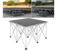 Folding Portable Stage Platform, Connectable Stage Riser for Events, Singer Performances & Live Music Shows, Lightweight & Easy to Assemble