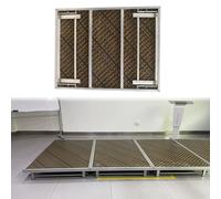 Folding Portable Stage Risers, Heavy Duty Drum Stage Platform for Events, Weddings, Classrooms, 1.28 x 1m, Height 40cm (15.75in), Sturdy Event Backdrop Solution