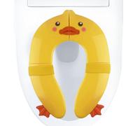Folding Potty - Portable Toilet Seat Trainer, Fun Duck Print Design, Secure Non-Slip Structure, Compact Travel Ready, Soft Ergonomic Setup Nursery Bathroom | Kids Toilet Learning Tool for Boys