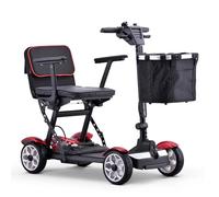 Folding Powered Mobility Scooter for Seniors, Travel-Friendly, Load 150Kg/331 Lb, Includes Charger and Basket