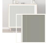 Folding Privacy Door Curtain with Pleated Design Complete Installation Hardware Ideal for Bedroom Bathroom Kitchen Office RV - 130x70cm (51x28in)