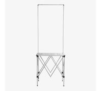 Folding Promotional Counter Table with Storage Rack and Carrying Bag, Ideal for Tradeshow, Supermarket Tasting, and Event Reception