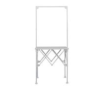 Folding Promotional Counter Table with Storage Rack and Carrying Bag, Ideal for Tradeshow, Supermarket Tasting, and Event Reception