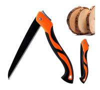 Folding Pruning Saw & Folding Hand Saw with 10 Inch SK-5 Steel Blade, Secure Lock & Non-Slip Ergonomic Handle - Heavy Duty Portable Foldable Tool for Gardening, Camping, Wood Cutting, Tree Trimming