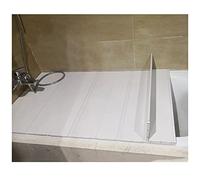 Folding PVC Bathtub Tray Cover - 1.2cm Thick Waterproof Dust Board Insulation Lid for Standard Bathtubs - Customizable Size (80x105cm)