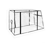 Folding Rain Cover for Garden & Camping Trolley Cart Clear Waterproof Cover for Picnic & Stroller Carts - Lightweight UV Protection