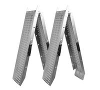 Folding Ramps Car Steel Pair 1.8 Metre 400KG Trailer Motorbike Ride On Mower Motorbike Motorcycle 1800mm x 225mm x 45mm NOT SUITABLE FOR TRACK MACHINES Handle loads of up to 200kg each