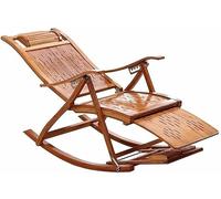 Folding Recliner Chair with Retractable Footstool - Elderly Armchair, Foldable Backrest, Rocking Design for Ultimate Comfort