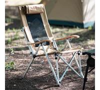 Folding Reclining Chair, 3-Stage Adjustable High Back for Ultimate Comfort, Compact and Portable for Outdoor, Beach, and Concert Use
