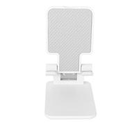 Folding Retractable Desktop Stand, Multifunctional Free Adjustable Stable Reliable Mobile Phone Holder Suitable for Tablet Chasing Drama Playing (White)
