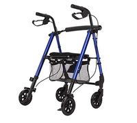 Folding Rollator Heavy Duty Rollator with Seat,Bariatric Rolling Supports Up to 348 Lbs,with Hand Brake Cart Folding Shopping Cart