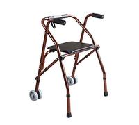 Folding Rollator Lightweight 2 Wheeled Walking Frame with Seat Mobility Aid High Adjustable Folding Rollator for Seniors