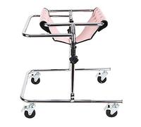 Folding Rollator Portable Stand Upright Walker for Kids Cerebral Palsy Disability Rehabilitation Training, Foldable Toddlers Walker with Wheels and Seat