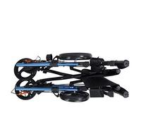 Folding Rollator Push Along Walker Mobility Rollators 4 Wheel with Seat,Stander Ez Fold-N-Go Lightweight Folding Walker with Padded Seat