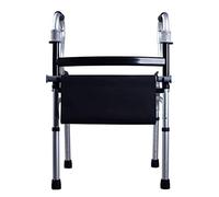 Folding Rollator Rollator Walkers Walker,Folding Walker with Seat Lightweight Frame for Seniors Elderly Adult Walkers Mobility Transport Aid Stick Adjustable Height Outdoor