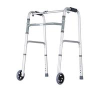 Folding Rollator Rollator Walkers Walker,Folding Walker with Wheels Mobility Aid Walkers Adjustable Height Walking Aids Lightweight Walking Frame for Seniors Walker,