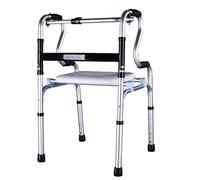 Folding Rollator Walker,Indoor Rollators Elderly Walker Aluminum Crutches Disabled Standing Walking Frame Non-Slip Walking Stick with Hospital