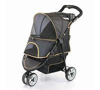 Folding Rollator Walker,Pet Dog Stroller Pet Supplies Outdoor Pet Stroller Four Seasons Universal Pet Stroller, Foldable Outdoor Dog Fashion Leopard Three-Wheeled Cat and Dog Cart, Pet