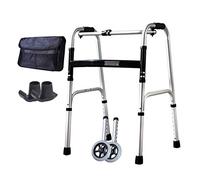 Folding Rollator Walker,Walkers for Seniors Foldable Elderly Walker Trolley with 2 Wheels and Carry Bag, Walking Frame |Aid | Rolling rs - Adjustable Height r DurableAid