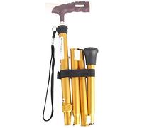 Folding Rollator Walker,Walking Stick Elderly Folding Walking Stick Safe Auxiliary Balance, Lightweight Aluminum Height Adjustable Walker, Crutches for Elderly Old Man Man Woman Male Female