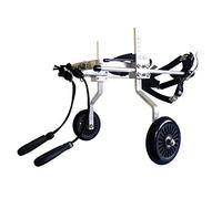 Folding Rollator Walker,Wheelchair for Large Dogs, Small Dog Wheelchair for Back Legs, Hind Legs Rehabilitation, Dog Walker Walking Wheels Help Em Up Harness
